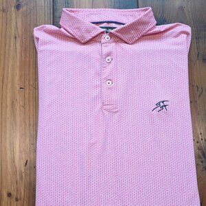 RLX Ralph Lauren Mens XXL Golf Polo Shirt Pink Performance Short Sleeve EUC